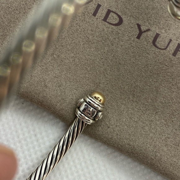 David Yurman sterling silver and 18k gold renaissance bracelet - Picture 3 of 6